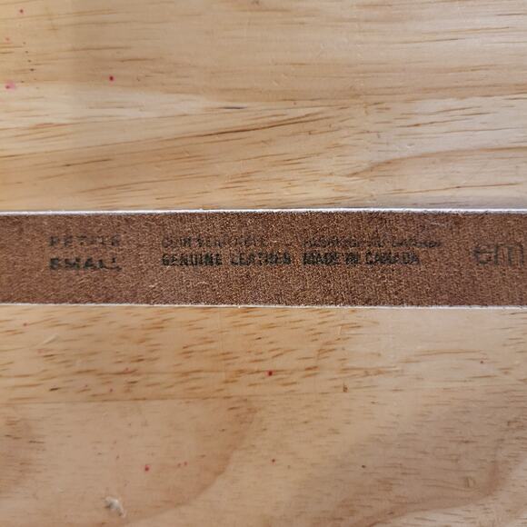 Leather Gray Skinny Belt Gold Talon Fang Clasp 30" Long - Picture 8 of 9